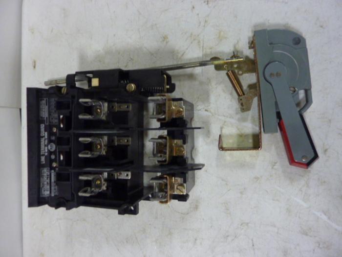 Used ALLEN BRADLEY 60 Amp Disconnect Switch 1494V-DS60 SER A #57445
