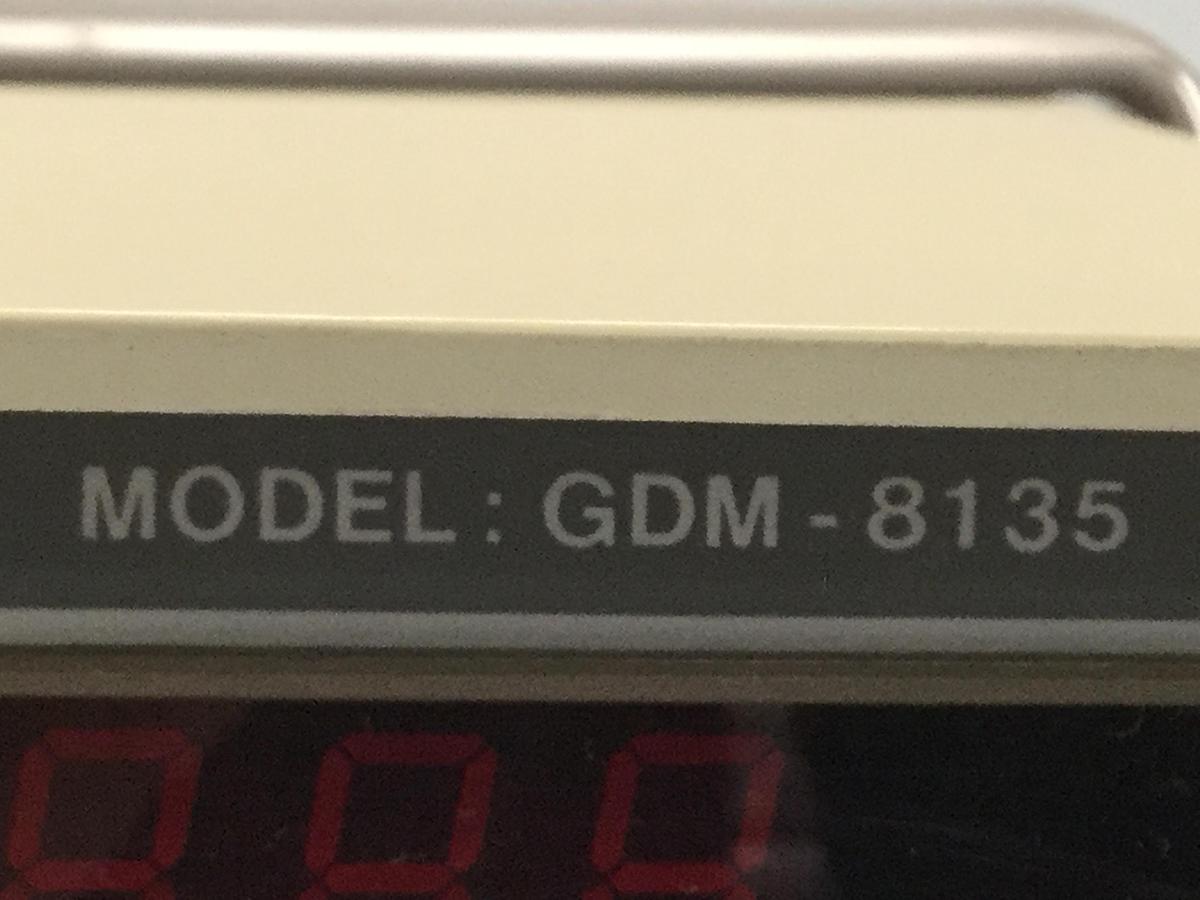 Used GW INSTEK Digital Multimeter GDM-8135 #107285