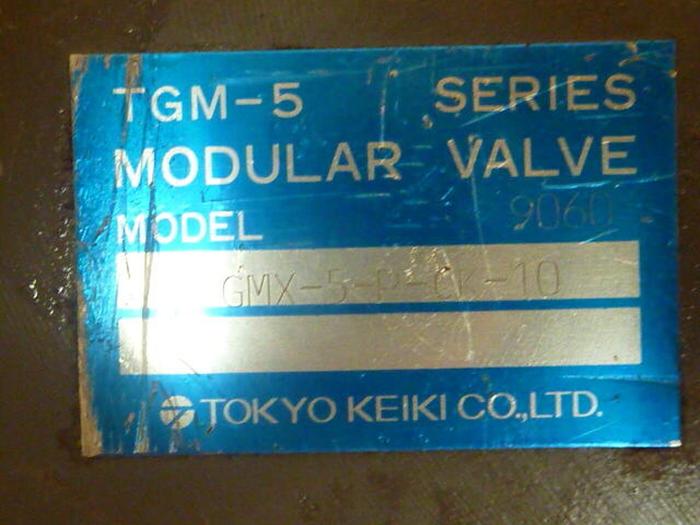 Used TOKYO KEIKI Modular Valve TGMX-5-P-CK-10 #35150