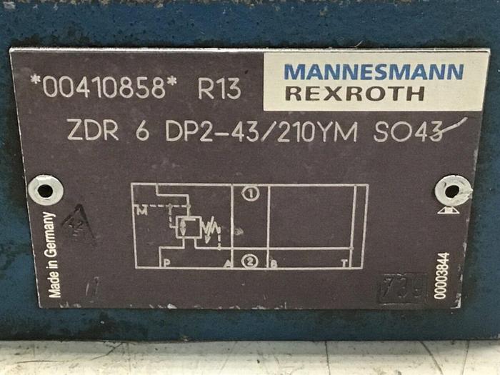 Used REXROTH Valve ZDR6DP243210YMSO43 #137489