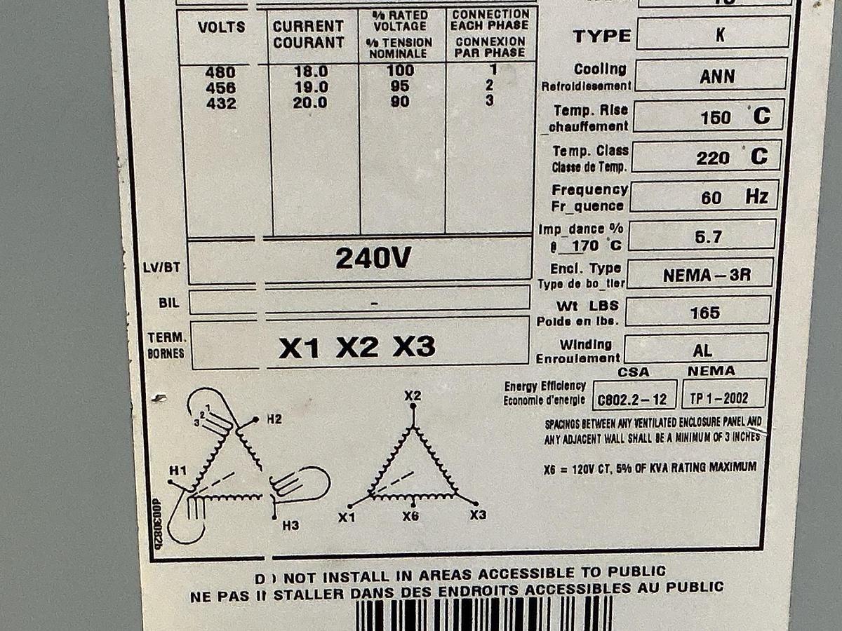 Used HAMMOND POWER SOLUTIONS NMK015KD