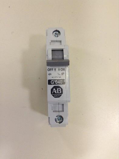 Used ALLEN BRADLEY 4 Amp Circuit Breaker 1492-CB1/G040 SER C #79627