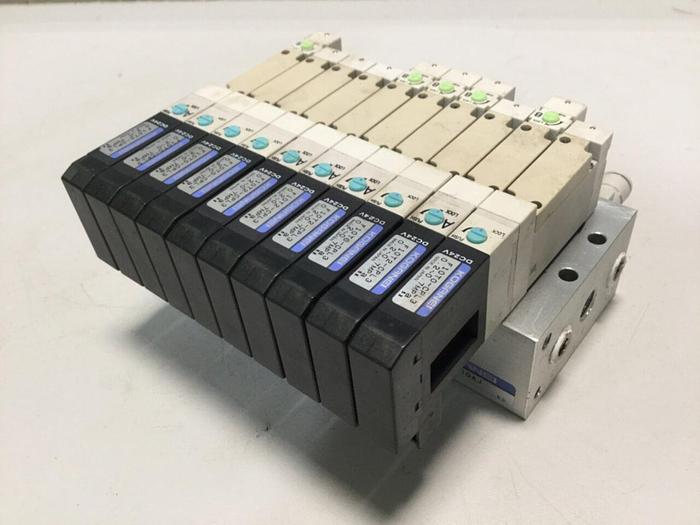 Used KOGANEI Manifold w/ Valves F10M10AJ #104797