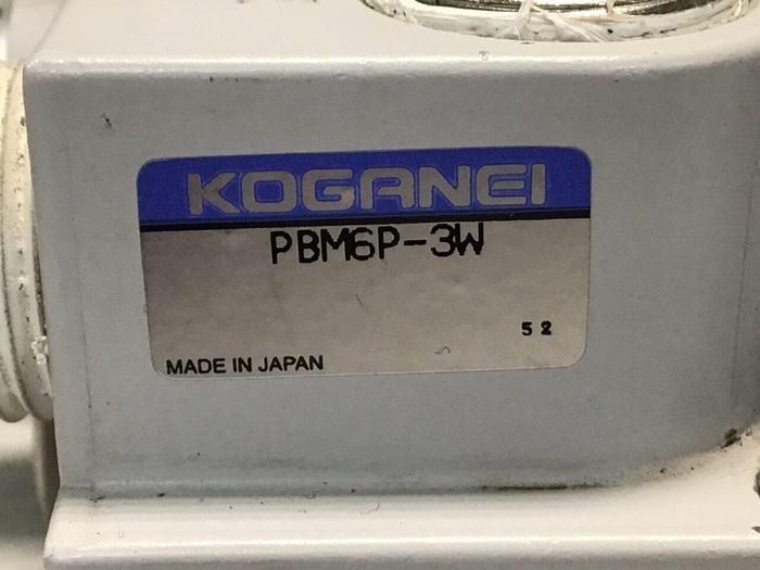 Used KOGANEI Block w/ Valves PBM6P-3W #120968