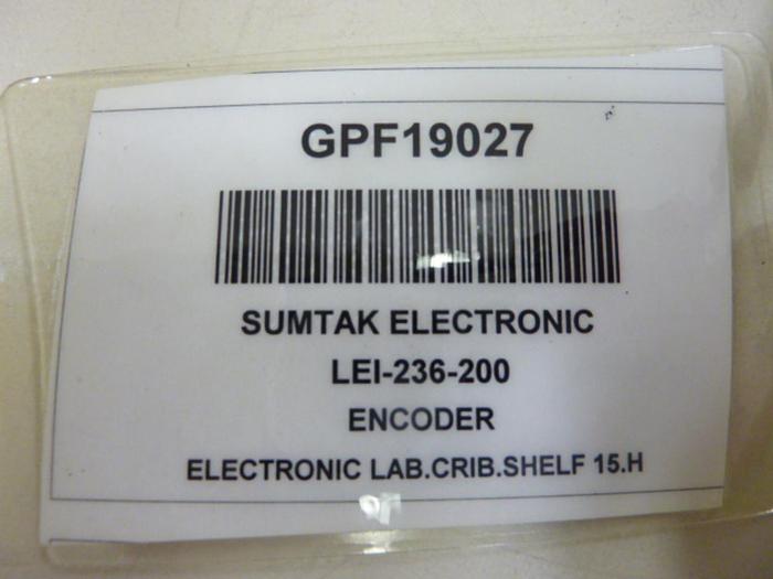 Used SUMTAK CORP Encoder LEI-236-200 #51490