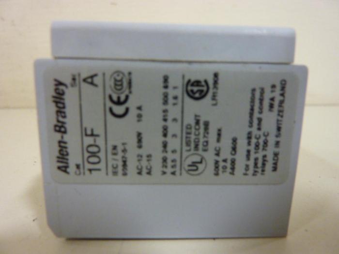Used ALLEN BRADLEY Contact Block 100-FA40 SER B #55314