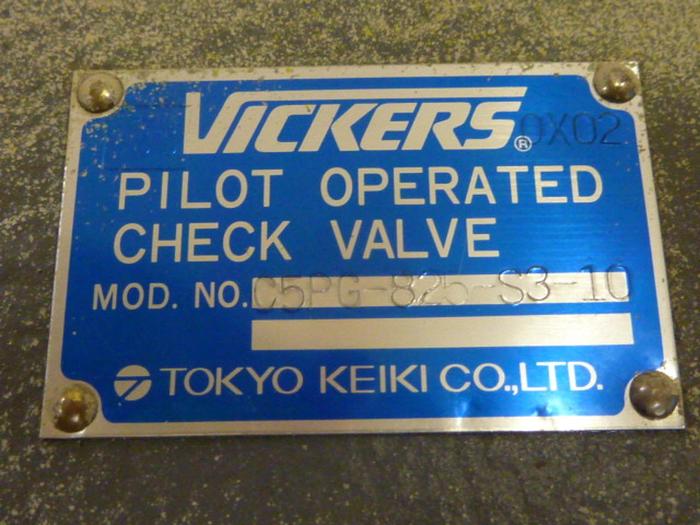 Used VICKERS Pilot Operated Check Valve C5PG825S310 #66063