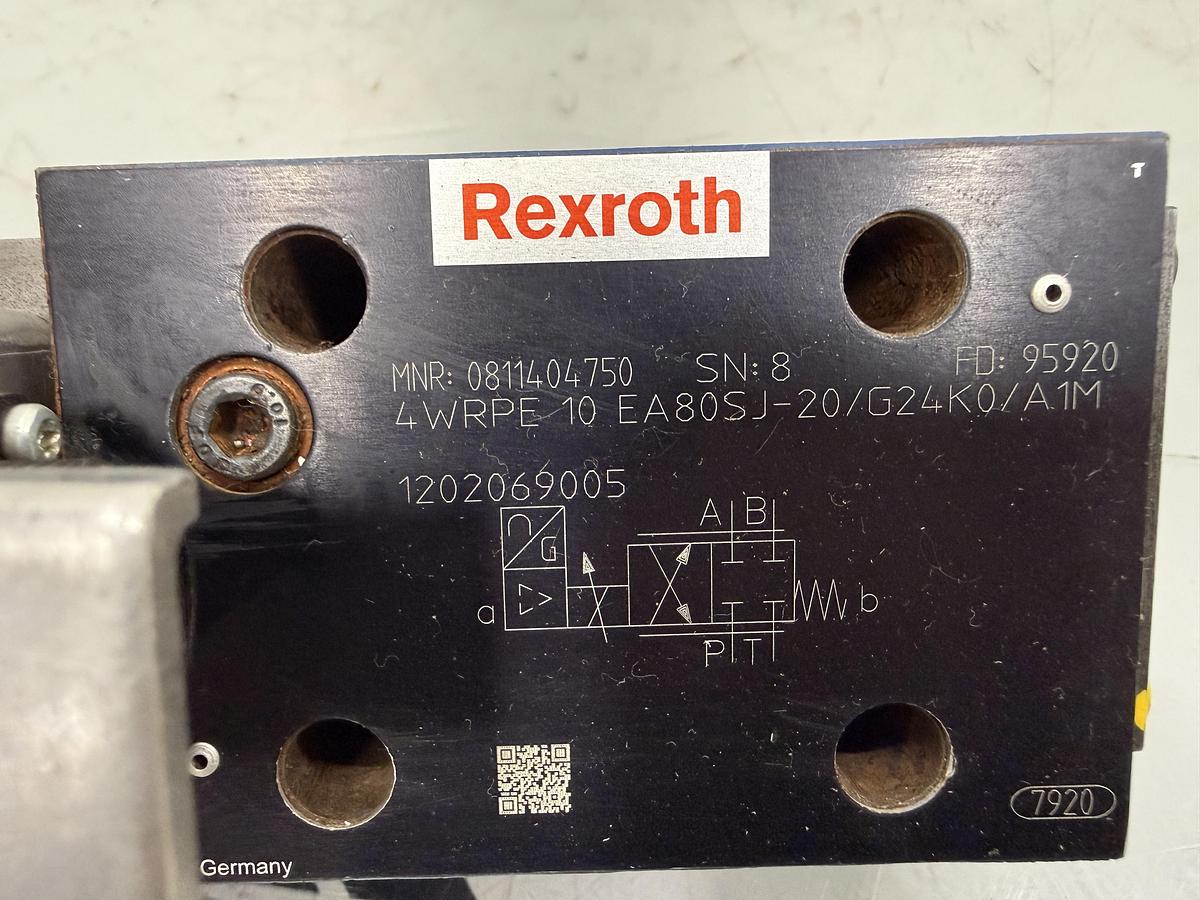 Used REXROTH 4WRPE 10 EA80SJ-20/G24K0/A1M
