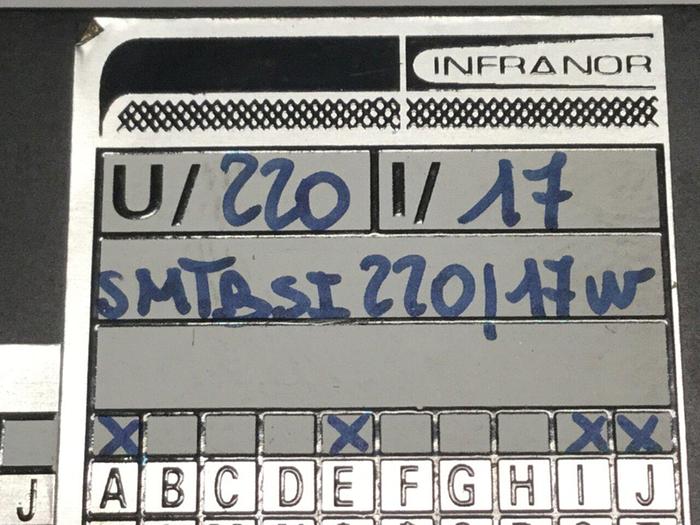 Used INFRANOR Servo Drive SMTBSI 220/17W Used