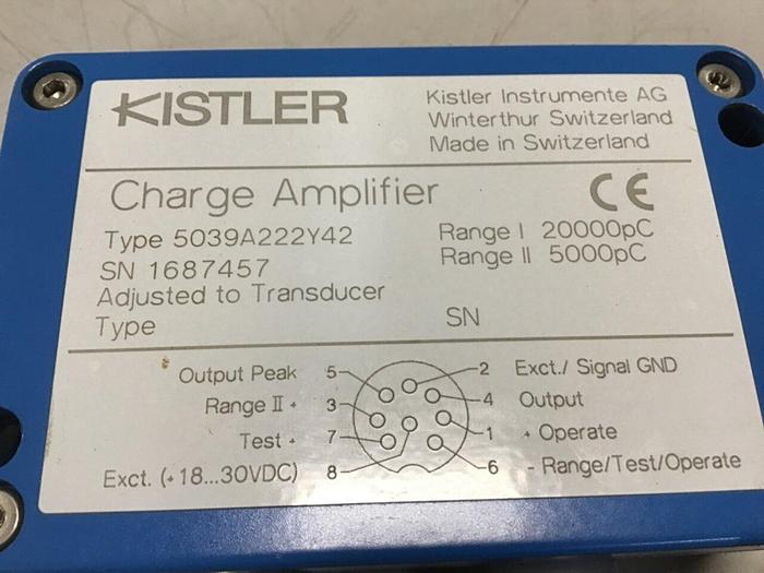 Used KISTLER INSTRUMENT Charge Amplifier 5039A222Y42 Used