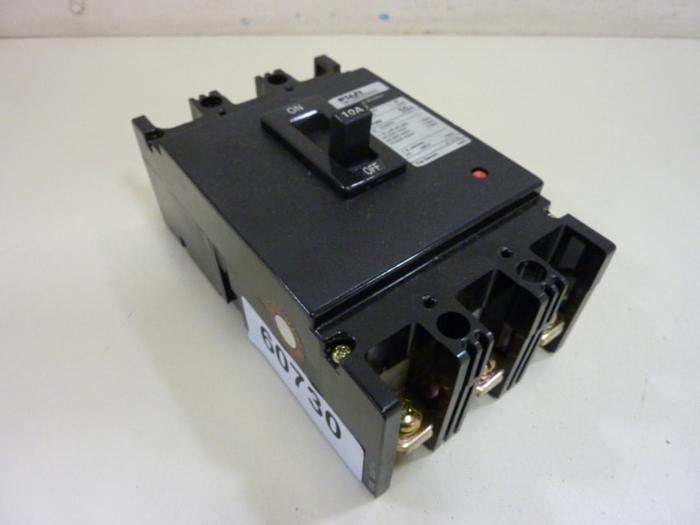 Used FUJI ELECTRIC 10 Amp Auto Circuit Breaker SA53-10 #60730