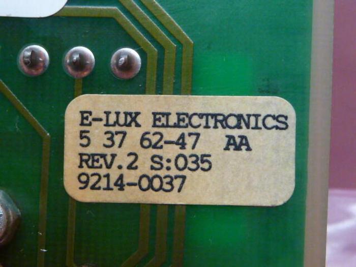Used E LUX ELECTRONICS Control Board 5 37 62-47 AA #34180