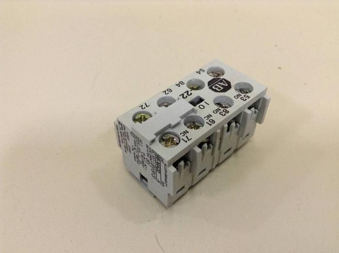 Used ALLEN BRADLEY Auxiliary Contact 195-MA22 SER A #79579