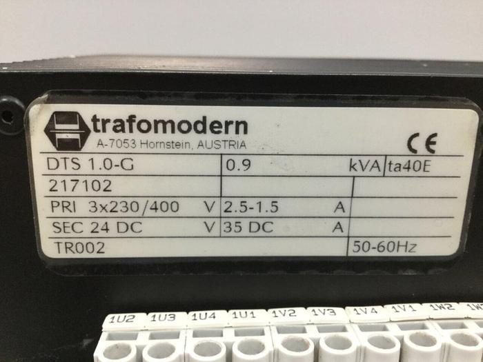 Used TRAFOMODERN 0.9 kVA Power Supply DTS1.0-G #103213
