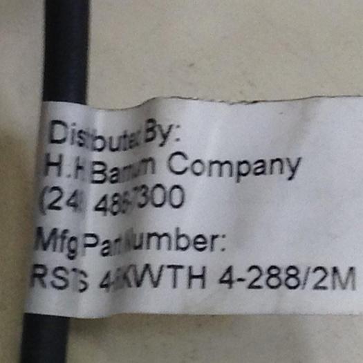 Used RJG INC. Connector Cable RSTS 4-RKWTH 4-288/2M #83897
