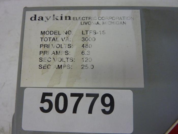 Used DAYKIN 3 kVA Transformer LTFS-15 #50779