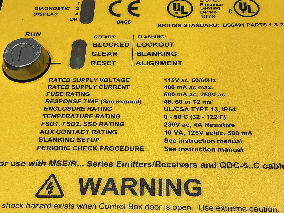 Used BANNER ENGINEERING MSCA-1