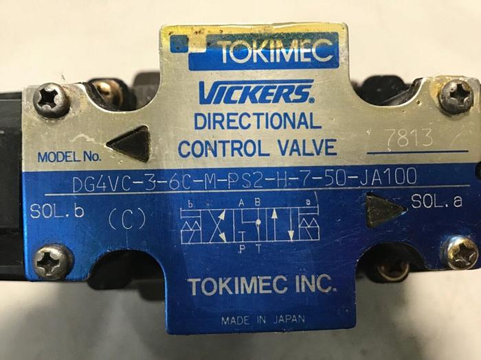 Used VICKERS Valve DG4VC-3-6C-M-PS2-H-7-50-JA100 USED