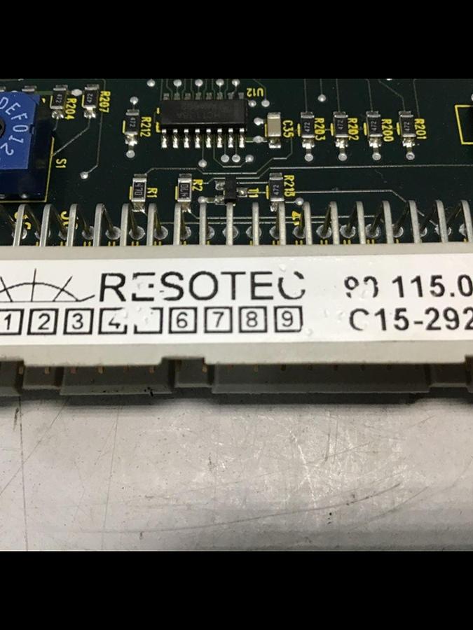 Used RESOTEC Circuit Board Card 90115.02 Used