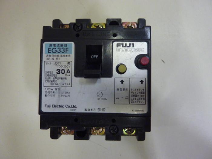 Used FUJI ELECTRIC 30 Amp Circuit Breaker EG33F-30 #66968