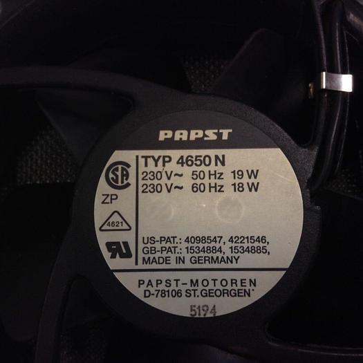 Used PAPST Fan 4650 N #82227