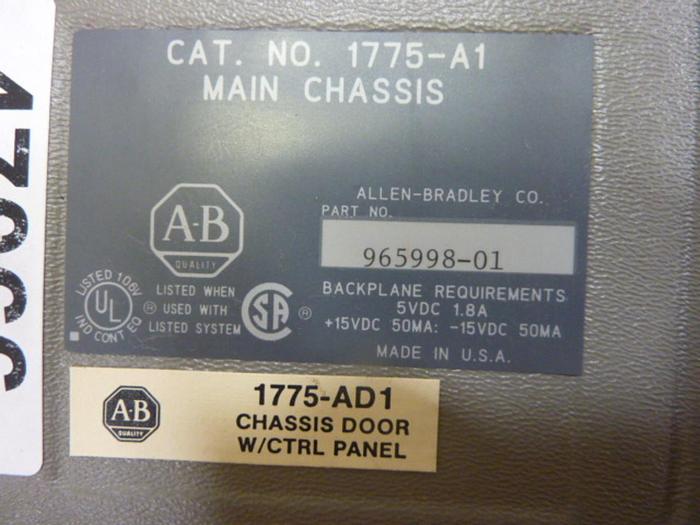 Used ALLEN BRADLEY Control Pad 1775-A1 #47066