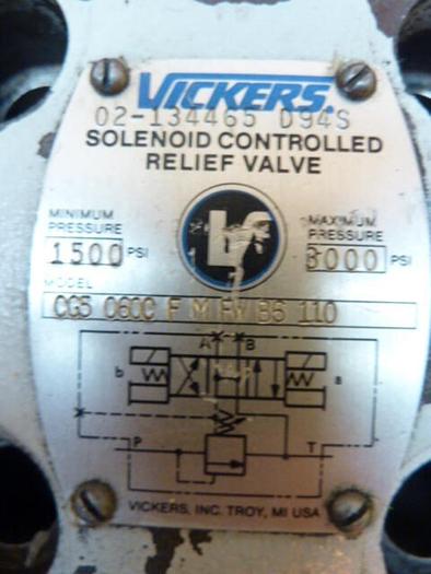 Used VICKERS Relief Valve CG5060CFMFWB6110 #39031