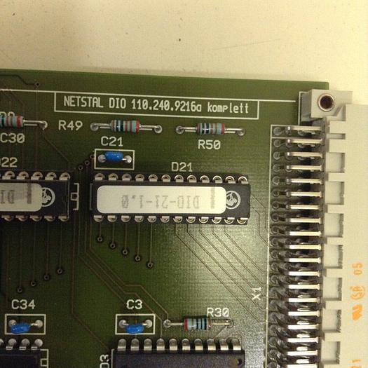Used NETSTAL Circuit Board DIO 110.2409216A #77975