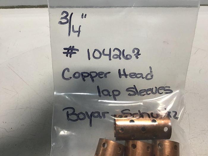 Used BOYAR-SCHULTZ Copper Sleeves 104267 #124961