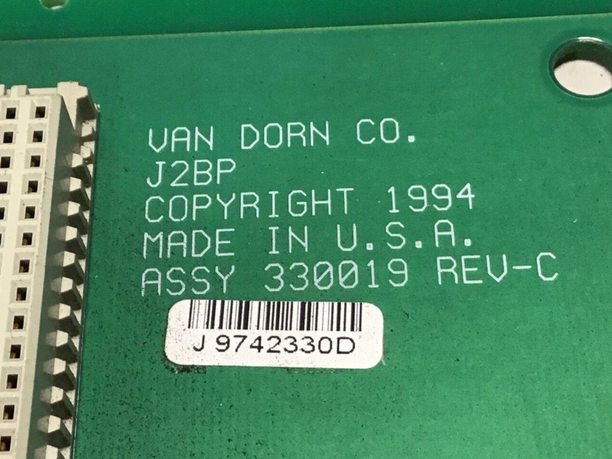 Used VAN DORN Circuit Board 330019 PC330-019 330-019 Used