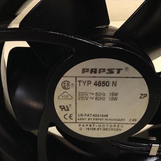 Used PAPST Fan 4650 N #69539