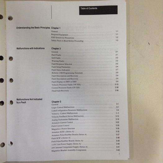 Used ALLEN BRADLEY Troubleshooting Manual 1395-5.45 #70954