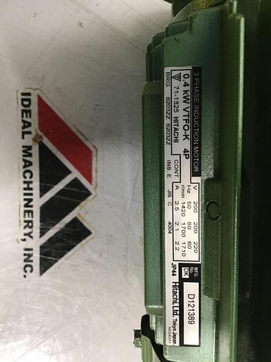 Used HITACHI 3 Phase Induction Motor VTFO-K 4P #125297