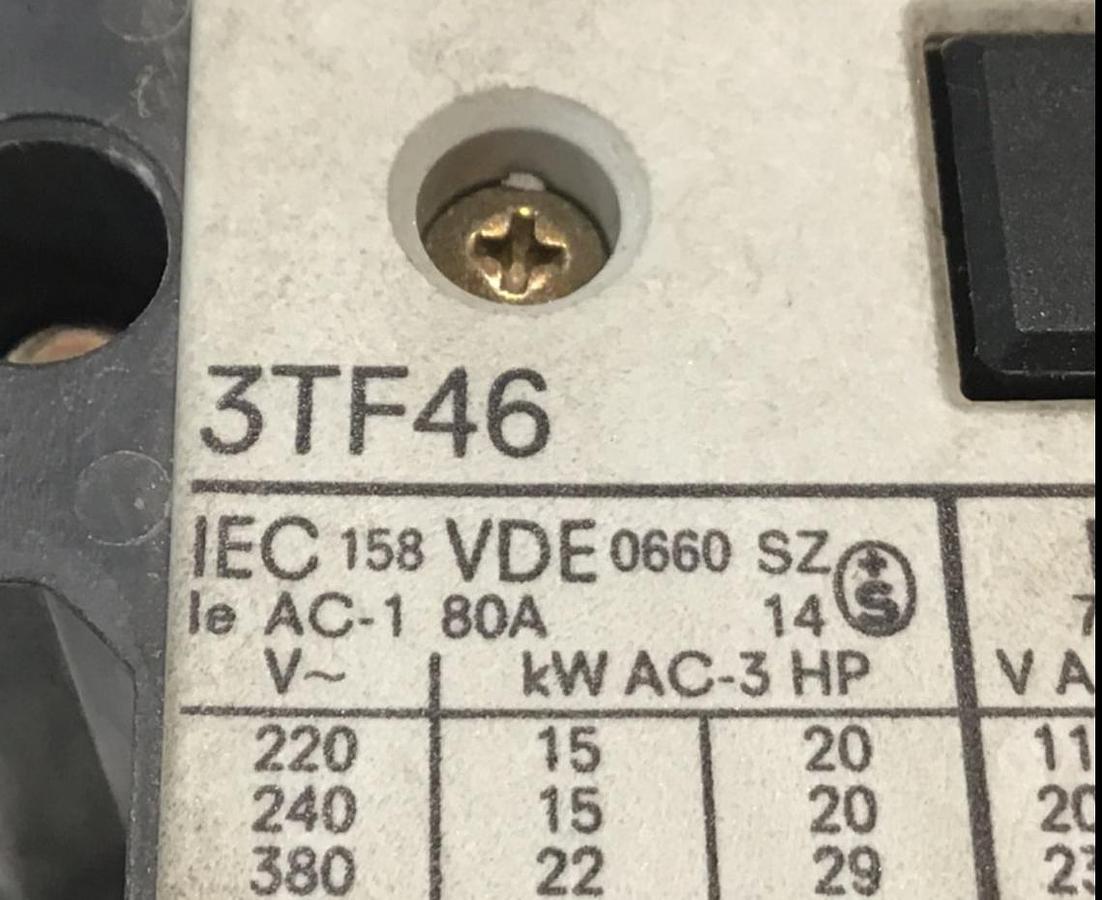 Used SIEMENS Contactor 3TF46 USED