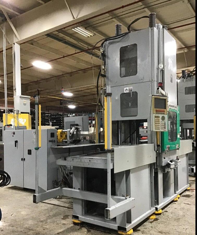 Used NEWBURY 300 Ton Vertical Injection Molding Machine 300VTTS21 USED