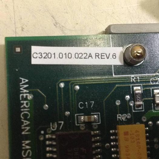Used AMERICAN MSI Circuit Board C3201.010.022A Used