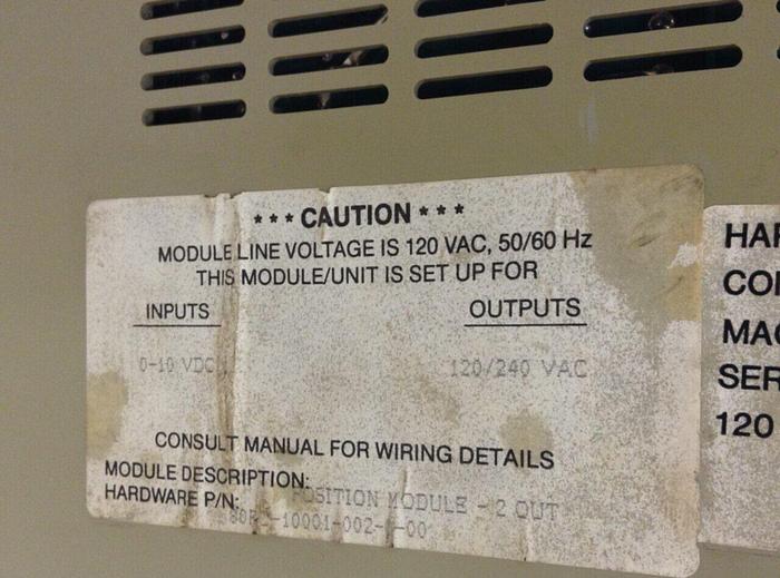 Used BARBER COLMAN Positioning Module 80FC-10001-002-0-00 #80098