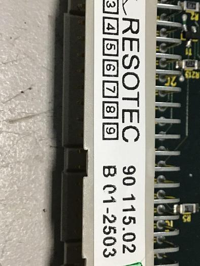 Used RESOTEC Circuit Board Card 90115.02 #138309