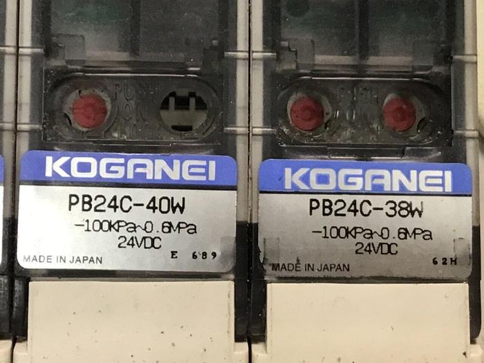 Used KOGANEI Block w/ Valves PBM6P-3W #120982
