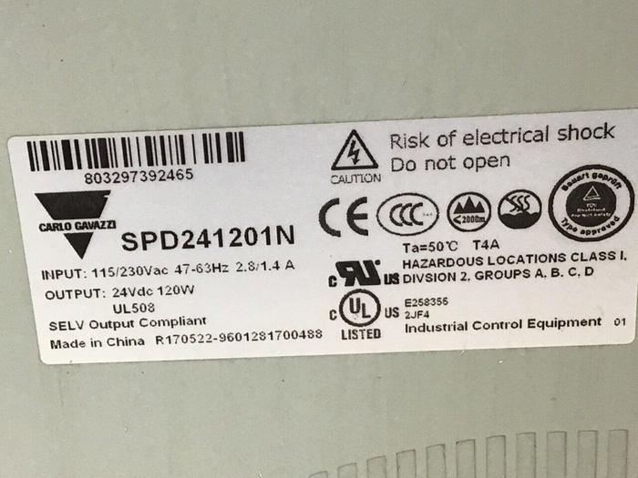 Used CARLO GAVAZZI Power Supply SPD241201N #133706