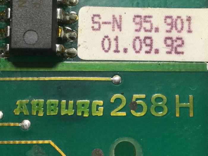 Used ARBURG Circuit Board 258H #106856