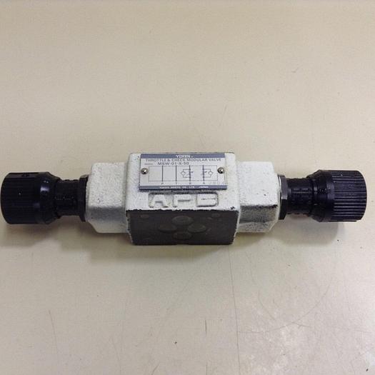 Used YUKEN Throttle & Check Modular Valve MSW-01-X-50 #72549