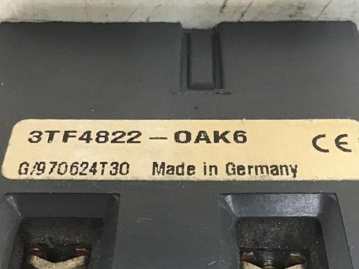 Used SIEMENS Contactor 3TF4822-0AK6 #143684