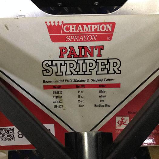 Used CHAMPION SPRAYON Paint Striper STRIPER531 #80531