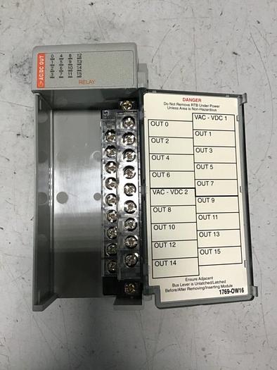Used ALLEN BRADLEY Compact I/O Relay 1769-OW16 SER A Used #140270