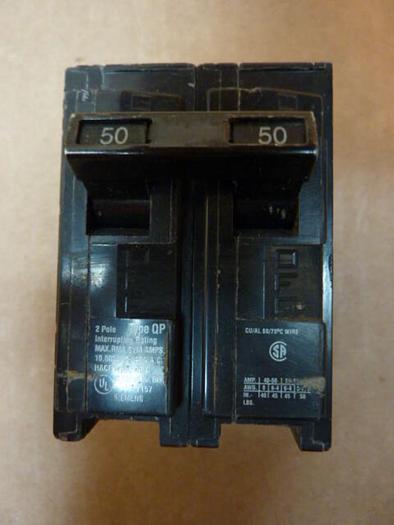 Used SIEMENS 50 Amp Circuit Breaker QP250 #27709