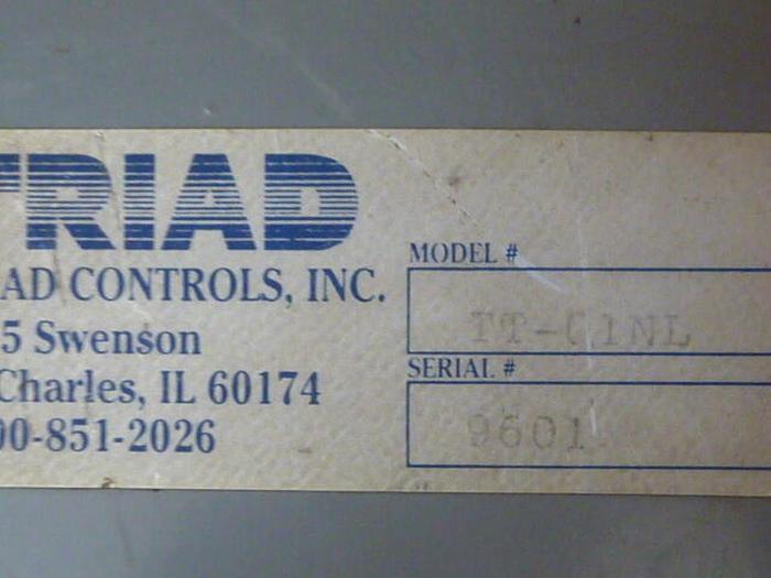 Used TRIAD CONTROLS INC Controller TT-01NL #28800
