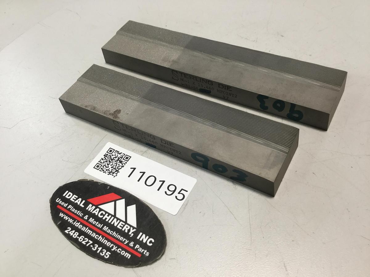 STERLING DIE BoltMaker Flat Die 2 Piece Set 4-N1-S6-903 Used