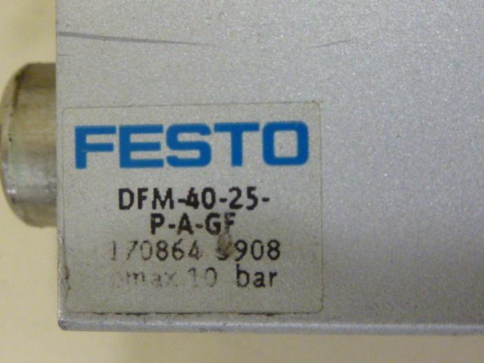 Used FESTO Pneumatic Cylinder DFM-40-25-P-A-GF #57323