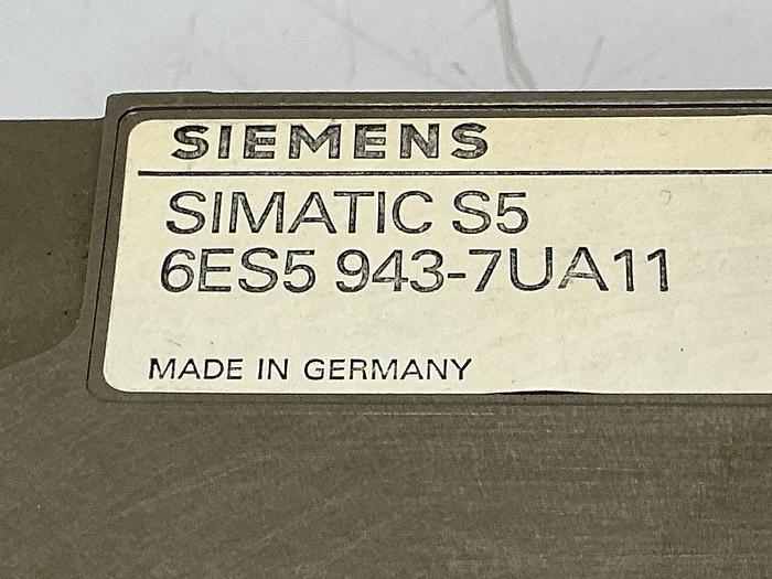 Used SIEMENS 6ES5 943-7UA11